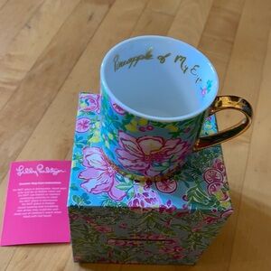 Lilly Pulitzer Mug Seasalt Blue Fruity Flamingo 10 Oz